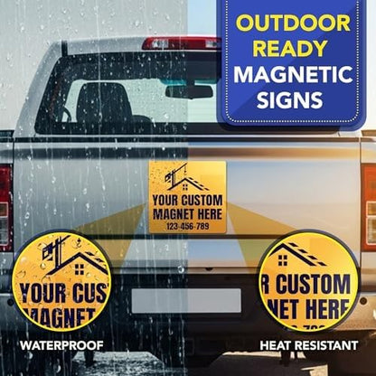Custom Car Magnet 24x24 Inch 30 Mil 2 Pack (2 Count)