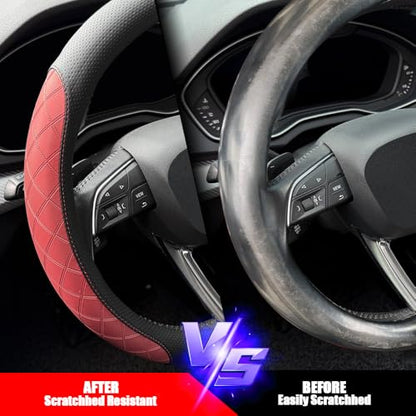 Nappa Leather Steering Wheel Cover