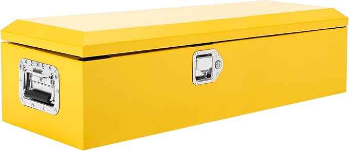 Steel Truck Tool Box, Heavy Duty Waterproof Metal Tool Box Organizer,Trailer Box for Truck, Pickup, RV, Trailer