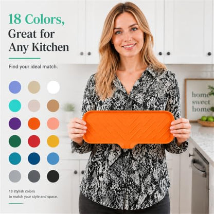 Silicone Soap Dish with Drain Spout