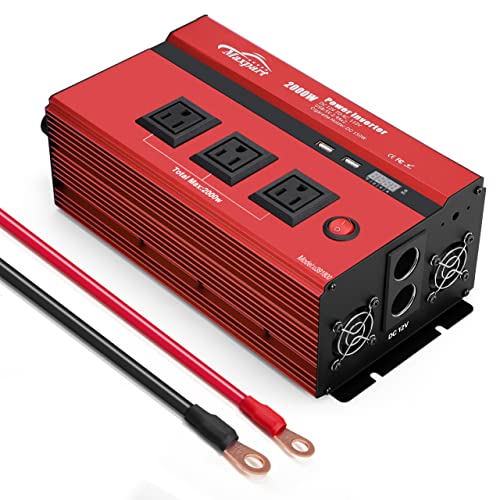 2000w 12v Car Power Inverters for Vehicles Truck with USB Charging Port