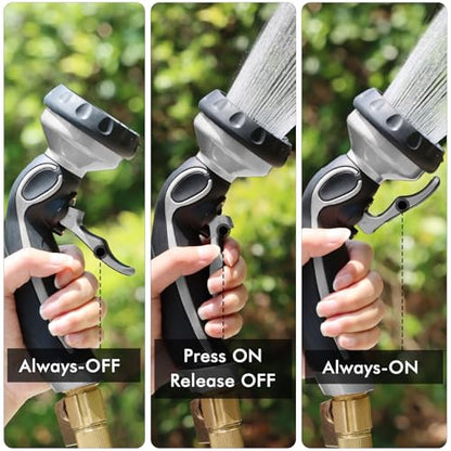 Hose Nozzle with Easy Self