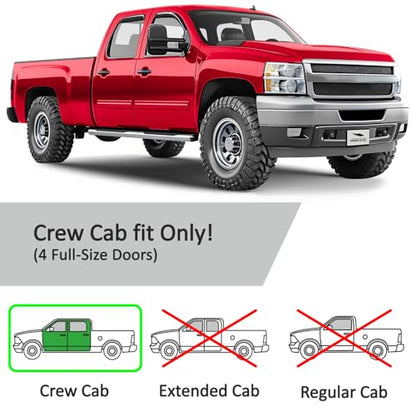 in Channel Extra Durable Rain Guards for Chevrolet