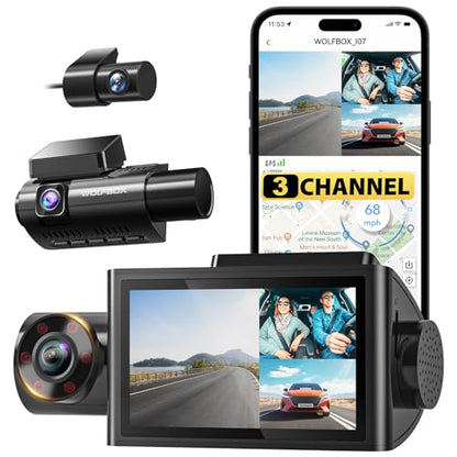i07 3 Channel Dash Cam Built