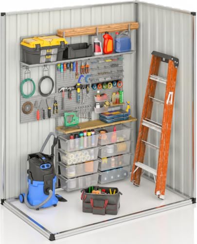 5X3 FT Outdoor Storage Shed Black