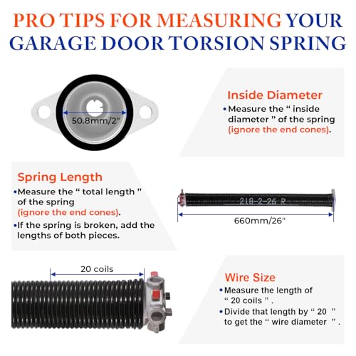Garage Door Torsion Springs Pair