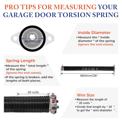 Garage Door Torsion Springs Pair