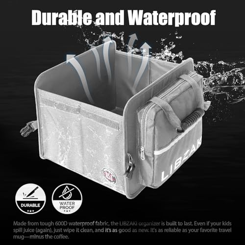 LIBZAKI Car Trunk Storage Organizer