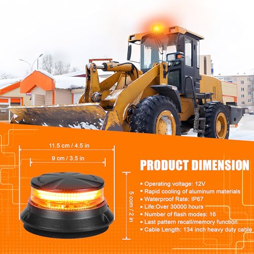 LED Amber Strobe Beacon Lights