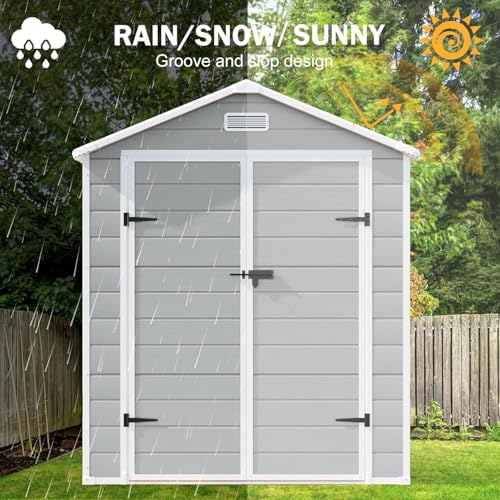 6x3 FT Resin Storage Shed with Floor Included
