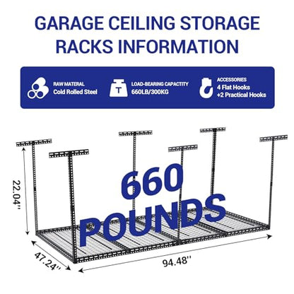 Overhead Garage Storage Rack 4x8 FT