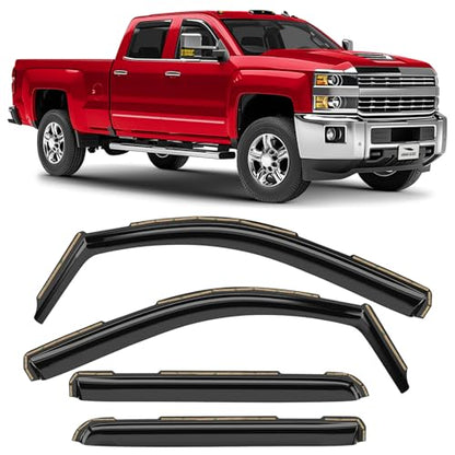 in Channel Extra Durable Rain Guards for Chevrolet