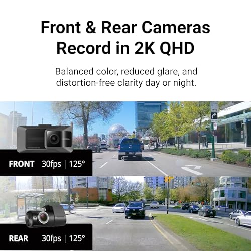 ARC Dash Cam 2K QHD Front and Rear