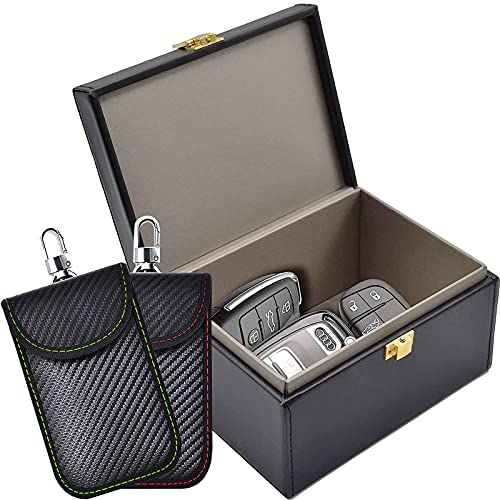 Faraday Box & 2 Pack Faraday Bag for Key Fob Protector (3 Count)
