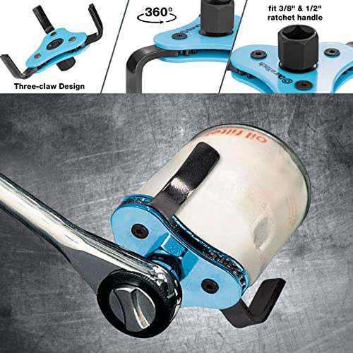 8 Piece Oil Filter Swivel Wrench Set