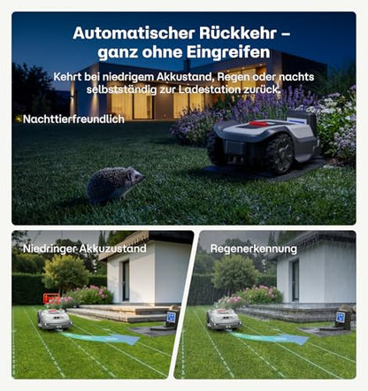 T1200Pro Robot Lawn Mower Wire Free for 0.37 Acre with RTK+Vision