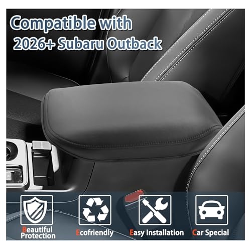 2026 Outback Armrest Cover for 2026 Subaru Outback Accessories Center Console Cover Soft Comfy Armrest Lid Cover Compatible with 2026 Subaru Outback All Trims