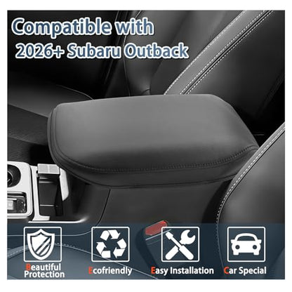 2026 Outback Armrest Cover for 2026 Subaru Outback Accessories Center Console Cover Soft Comfy Armrest Lid Cover Compatible with 2026 Subaru Outback All Trims