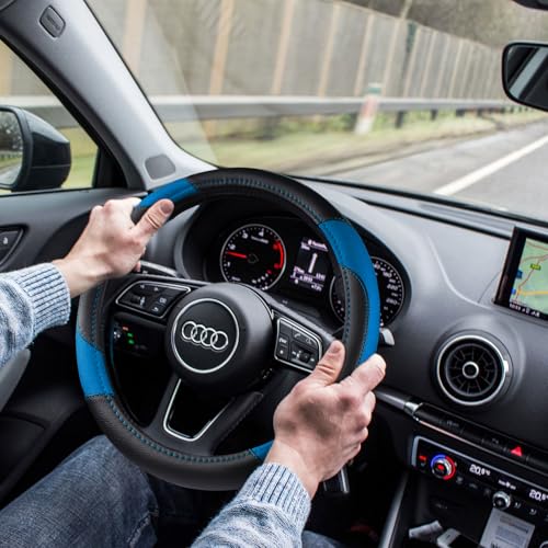 Leather Car Steering Wheel Cover