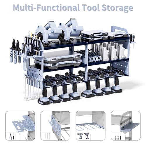 Large Wall Mount Power Tool Organizer