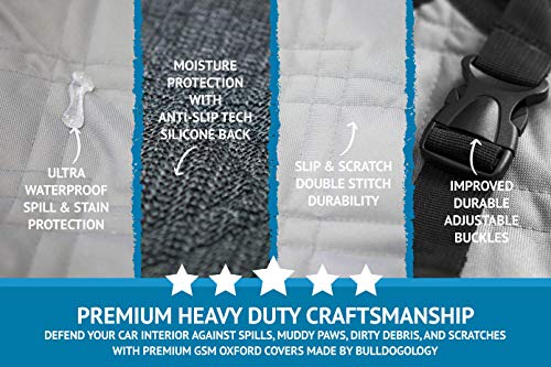 Bulldogology SUV Cargo Liner for Dogs 55"x106" Heavy Duty Pet Trunk Cargo Cover