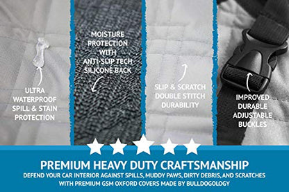 Bulldogology SUV Cargo Liner for Dogs 55"x106" Heavy Duty Pet Trunk Cargo Cover