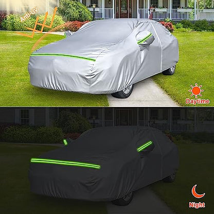 6 Layers Silver Waterproof Car Covers Replace for 2015