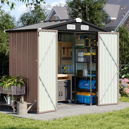6'x4' Outdoor Storage Shed with Base