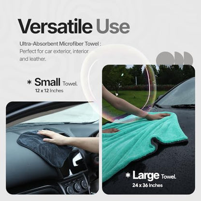 Crystal Clean 1300 GSM Car Drying Towel