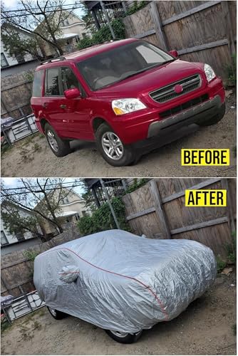Hard Shell Car Cover for Automobiles with Zipper Design