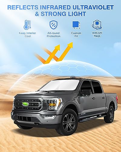 Window Shades for Ford F150 4Door 2021 (5 Count)
