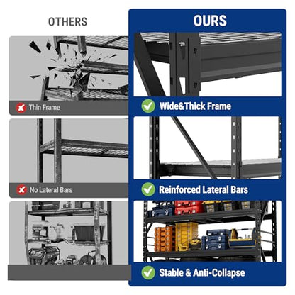 77 Inch Garage Utility Shelving
