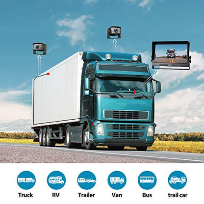 HD 1080P Dual Wired Backup Camera