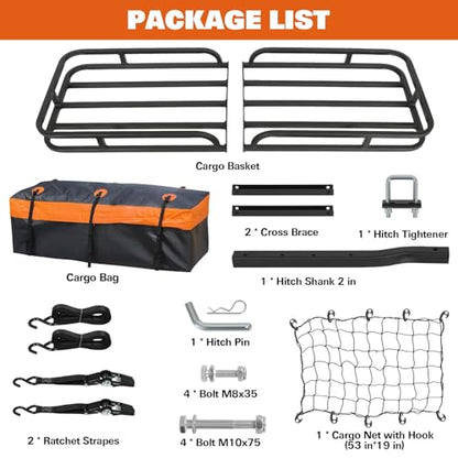 Hitch Cargo Carrier Basket for SUV