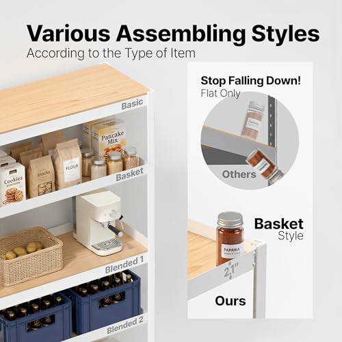 House 48.1" W Deep 5 Tier Heavy Duty Garage Shelving Adjustable Metal Rack Storage Shelves Standing Shelf Unit Organizers Industrial Warehouse Basement White 2Pack (2 Count)