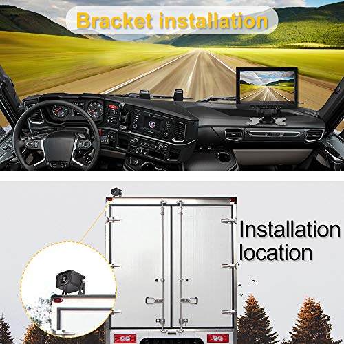 AHD Dual Backup Camera with 7'' 1080P DVR Monitor