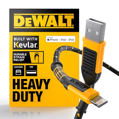 Heavy Duty USB A to Lightning Cable [Apple MFi Certified]
