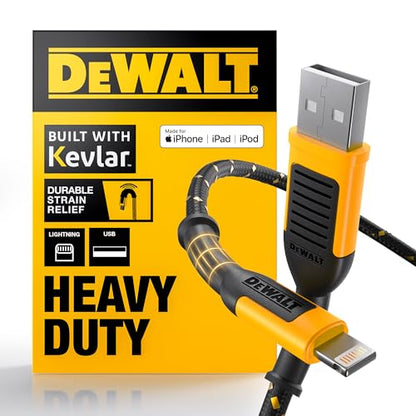 Heavy Duty USB A to Lightning Cable [Apple MFi Certified]