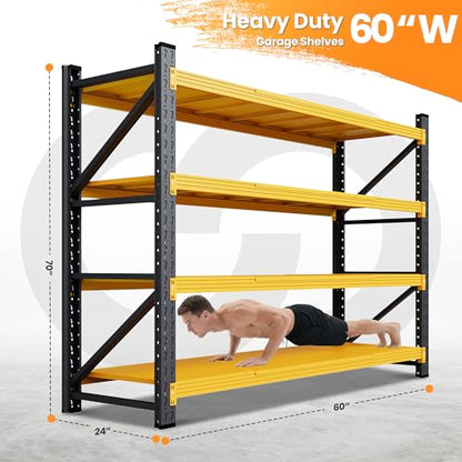 60” Wide Heavy Duty Metal Garage Shelving