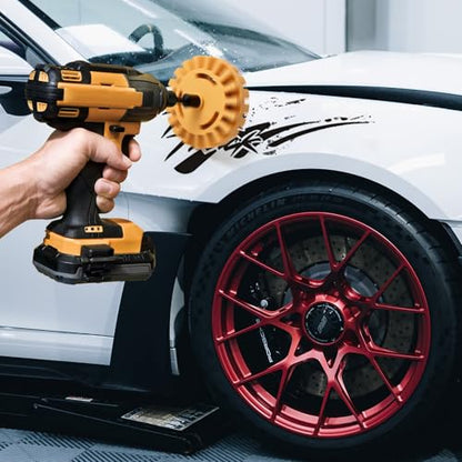 2 Pack Decal Remover Eraser Wheel with Adapter 4 inch Rubber Eraser Wheel for Drill Removes Car Decal Vinyl Tape Graphics Pinstripe Sticker Adhesive Remover