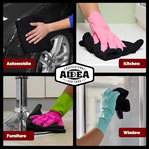 Microfiber Cleaning Cloth Black 20PK (20 Count)