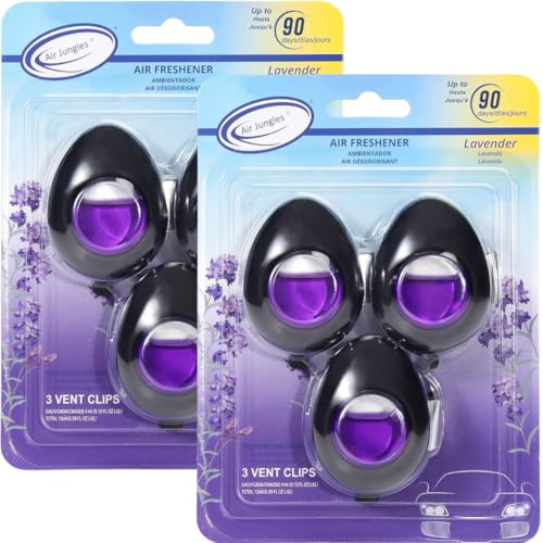 Car Air Freshener Vent Clip 3 Count (6 Count)
