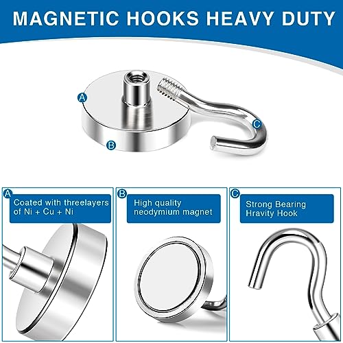 Magnetic Hooks for Cruise Cabins (6 Count)