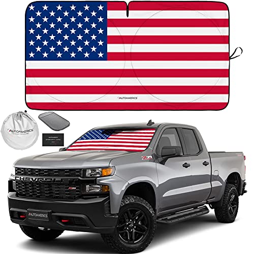1 Piece Windshield Sun Shade Original American Flag USA Patriotic Design