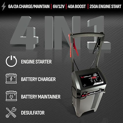 Wheeled 6A Car Battery Charger & Maintainer