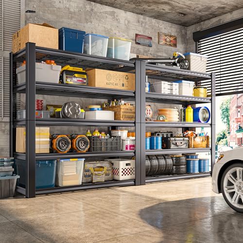 72" H Garage Shelving Heavy Duty Adjustable Metal Shelf for Basement