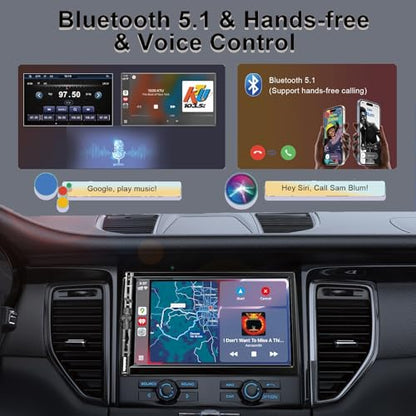 7 Inch Car Stereo with Wireless Apple CarPlay