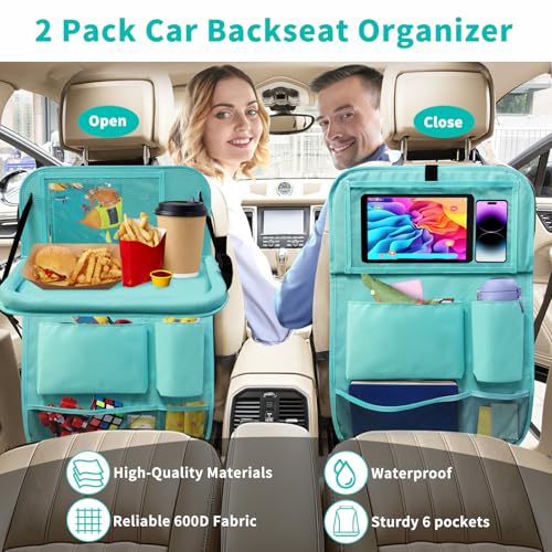 Backseat Car Organizer with Tablet Holder (2 Count)