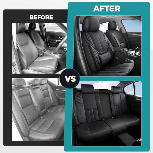 Universal Car Seat Covers for SUVs Sedans Trucks Black