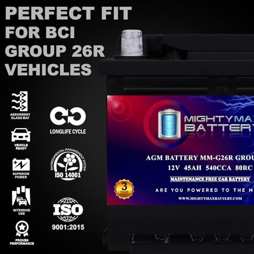 MM G26R BCI Group 26R 12V 45AH